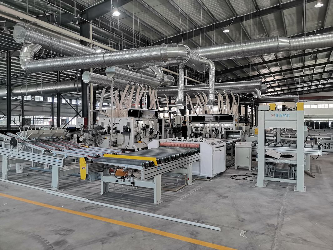 SPC Floor And Wall Panel Automation Of The Slotting Line High Efficiency